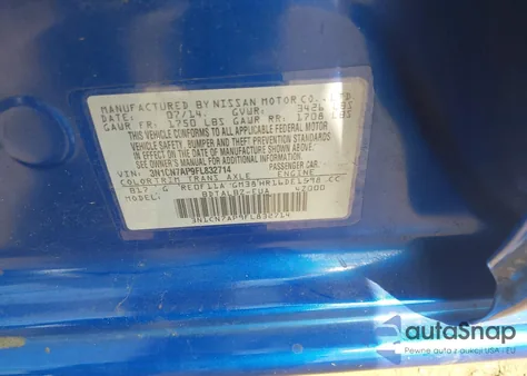 2015 Nissan Versa 1.6 S/1.6 S+/1.6 Sl/1.6 Sv from USA, damaged, VIN 3N1CN7AP9FL832714